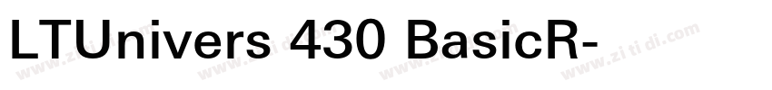 LTUnivers 430 BasicR字体转换